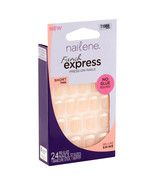 NAILENE Press-On Nails FRENCH EXPRESS - NO GLUE REQUIRED - SHORT PINK 71... - £6.86 GBP