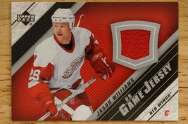 Jason Williams Red Wings Game Jersey 2005-06 Upper Deck Patch J2-JW Hockey Card - £7.90 GBP
