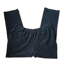 BLAIR ~ Pull-On ~ Corduroy Soft Pants ~ Black ~ Ladies&#39; Size EXTRA LARGE... - $28.05