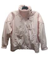 1980s Cristina Womens Sz L Bubblegum Pink Coat Retro Zipper Button Neck ... - £52.55 GBP