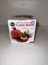 Norpro 1157 Garlic Baker - Terra Cotta Natural Nonstick Surface! BRAND NEW - £8.33 GBP