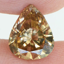 Pear Shape Diamond Natural Fancy Brown Color Real Loose 1.86 Carat SI1 Polished - £2,290.15 GBP