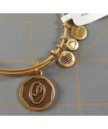 Alex and Ani Monogram Initial O Expandable Wire Bracelet Rafaelian Gold ... - £6.76 GBP