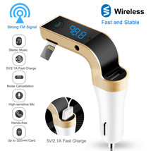 Handsfree Wireless FM Transmitter Car Kit Mp3 Player with USB Charger - £16.77 GBP