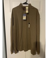 Haggar Clothing Premium Polo Long Sleeve in Cashew Heather Men&#39;s Size XX... - £18.50 GBP