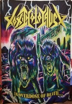 TOXIC HOLOCAUST An Overdose of Death... FLAG BANNER CLOTH POSTER CD Thra... - $20.00