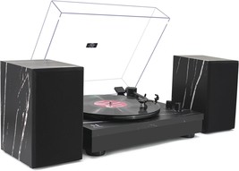 Vinyl Record Player: Turntables With Built-In Phono Preamp, Belt Drive, - £183.57 GBP