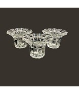 Borgonovo Queen Flower Shaped Candle Holders Set of Three Made in Italy - £28.99 GBP