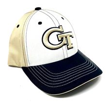 2 Tone Georgia Tech Yellow Jackets Adjustable Curved Bill Hat - £20.78 GBP