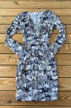 Black bead NWOT women’s Patterned knit MIDI dress Size L black white J3 - £10.49 GBP