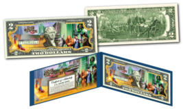 Wizard of Oz * YELLOW BRICK ROAD * Officially Licensed Legal Tender $2 Bill - $14.92