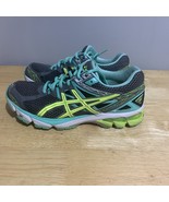 Asics GT-1000 Women&#39;s Size 9 Running Shoes Charcoal Flash Yellow Mint - $593.04 MXN