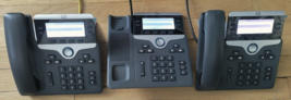 3 Cisco 7841 CP-7841-K9 IP Phones 2 Handset 2 Stand No AC Adapter Tested... - $74.24