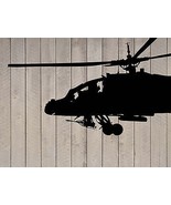 Military Air Force USA Apache Helicopter Wall Sticker Decal 44&quot;h x 72&quot;w - £55.93 GBP