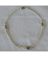 Cubes and strips silver bracelet - £16.17 GBP