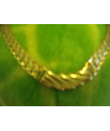 Monet goldtone flexible with center chevron necklace - $30.00