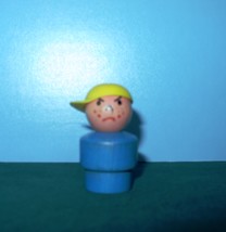 VINTAGE FISHER PRICE LITTLE PEOPLE W/W BLUE BODIED BULLY BOY - £8.78 GBP