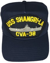 EC USS Shangri-LA CVA-38 HAT - Navy Blue - Veteran Owned Business - £17.90 GBP