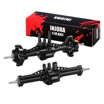 INJORA CNC Aluminum Stock Length Front Rear Complete Axles for 1/18 RC Crawler T - £70.64 GBP