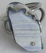 Blue&amp;white marble ring - $30.00