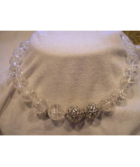 Yurman 18in Rutilated 16mm Crystal Beads Necklace &amp; 2 Silver Diamond Clasps - £1,489.45 GBP