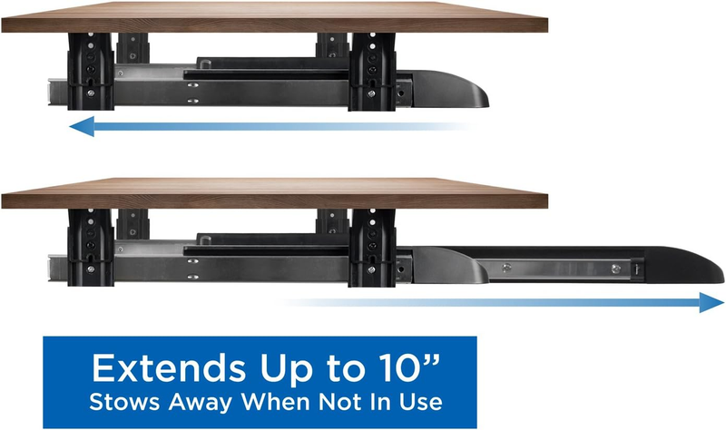 Keyboard Drawer under Desk with Mouse Platform, Easy-Glide Sliding Un Item image 7