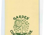 Garden Coffee House Breakfast Menu 1970&#39;s - $17.82