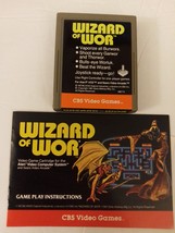 Atari 2600 Game Cartridge Wizard Of Wor by CBS Video Games Excellent NO BOX - £19.57 GBP