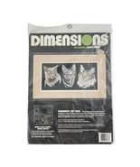 Dimensions Cross Stitch Dramatic Cat Trio Kit 3967 Feline Faces Gray Vin... - $12.91