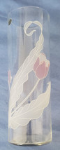 Vintage Bohemia Crystal Flower Vase Made in Czechoslovakia 11.75&quot; tall 4&quot; dia - £19.67 GBP
