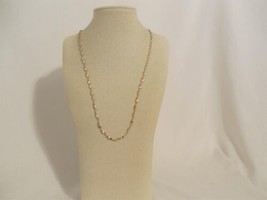 Department Store 22.5” 18k Gold/Sterling Silver Twirled Chain Necklace A844 $70 - $33.59