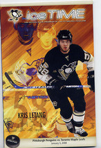 Pittsburgh Penguins Ice Time Programs 2008 Mellon Arena Crosby Malkin Ex... - $8.99