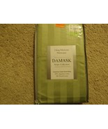 NIP Damask 500 TC 100% Egyptian Green 2 King Pillowcases Sham Stripe Col... - £22.80 GBP