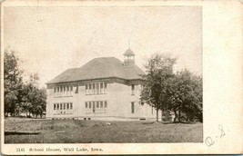 Vintage Postcard 1907 UDB Wall Lake Iowa IA - School House - £32.07 GBP