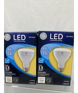 (2) GE LED BR30 Dimmable Soft White Indoor Floodlight Bulb 10W 65 Watt R... - $217.25 MXN