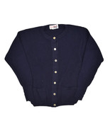Vintage Duhallow Botany Wool Cardigan Sweater Womens S Navy Ireland Knit... - £25.13 GBP