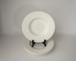 Wedgwood PATRICIAN Embossed Rimmed Soup Bowls England ~ Set of 4 - £39.41 GBP