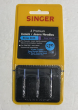 Singer 2108 Needles 3 TOTAL-ALL New In Original Packaging Style 2026 Size 100/16 - $5.81