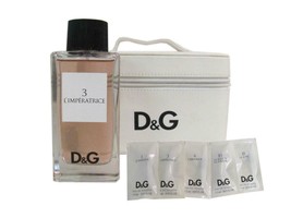 L&#39; Imperatrice 3 Set 3.3 oz EDT Spray + Case (Damaged) + Vials Dolce &amp; Gabbana - £47.17 GBP