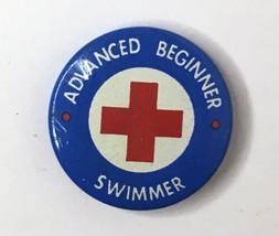 American Red Cross ADVANCED BEGINNER SWIMMER Button Pin 0.75&quot; - £7.81 GBP