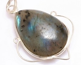 Sterling Silver Labradorite Gemstone Pendant - $59.99