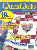 McCall&#39;s Quick Quilts Magazine Sept. 2003 Easy to Make Designs 19 Patterns Craft - £5.94 GBP
