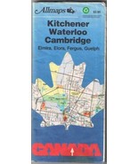 Ontario Roadmap Kitchener Waterloo Cambridge Allmaps 1992 - $6.92