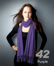 Nollia Solid Pashmina Shawl & Wrap Scarf With Tassels On Both Ends (9-Piece) image 11