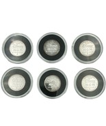 SIX (6) 1989 Disney MGM Studios Grand Opening .999 Pure Silver Coin Mint... - €288,73 EUR