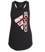 adidas Womens Activewear Printed Graphic Tank Top color Black Size M - £19.18 GBP