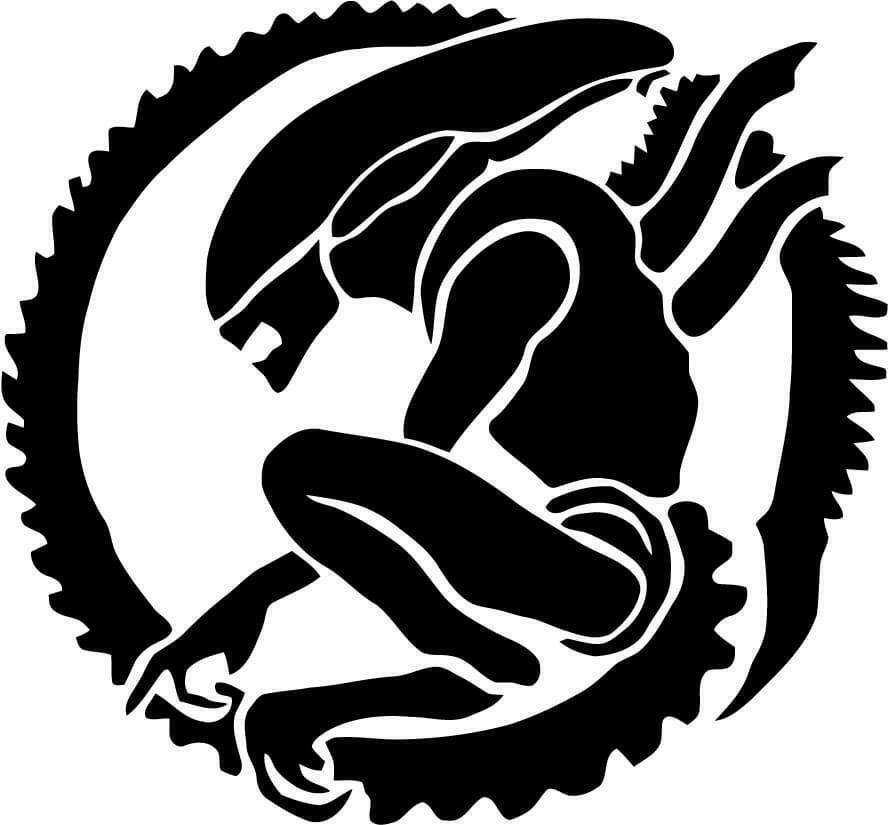 2x Alien Xenomorph Vinyl Decal Sticker Different colors & size for Cars/Bikes/Wi