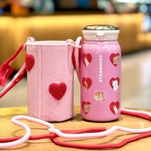US stock 2024 China Starbucks Valentine&#39;s Day Pink Cat 12oz Cup authentic - £38.45 GBP