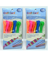 LOT OF 2 Allary Craft Cord, Assorted Colors, 36 Yards of Cord - $12.20 CAD