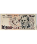 Banco Central Do Brasil Dez Mil Cruzeiros Banknote - $55.60 MXN